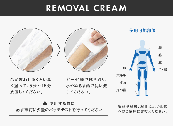 AMBiQUE薬用リムーバルクリームの公式使用方法